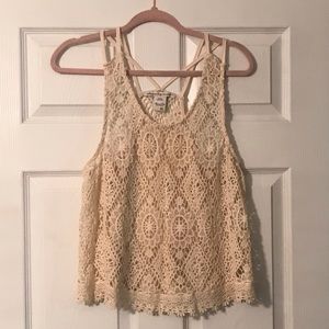 Lace strappy top